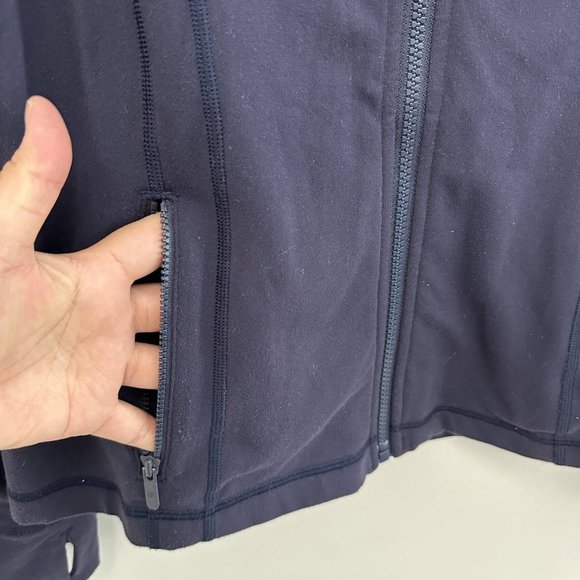 Lululemon Define Full Zip Mock Neck Long Sleeve Jacket Navy Women's 12 - Picture 6 of 16